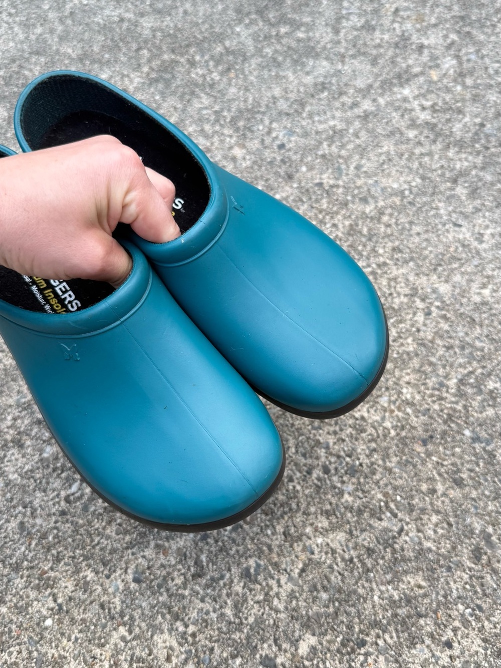 Sloggers Teal Waterproof Garden Clogs Slip-On Shoes Women’s Size 10 - Picture 6 of 10